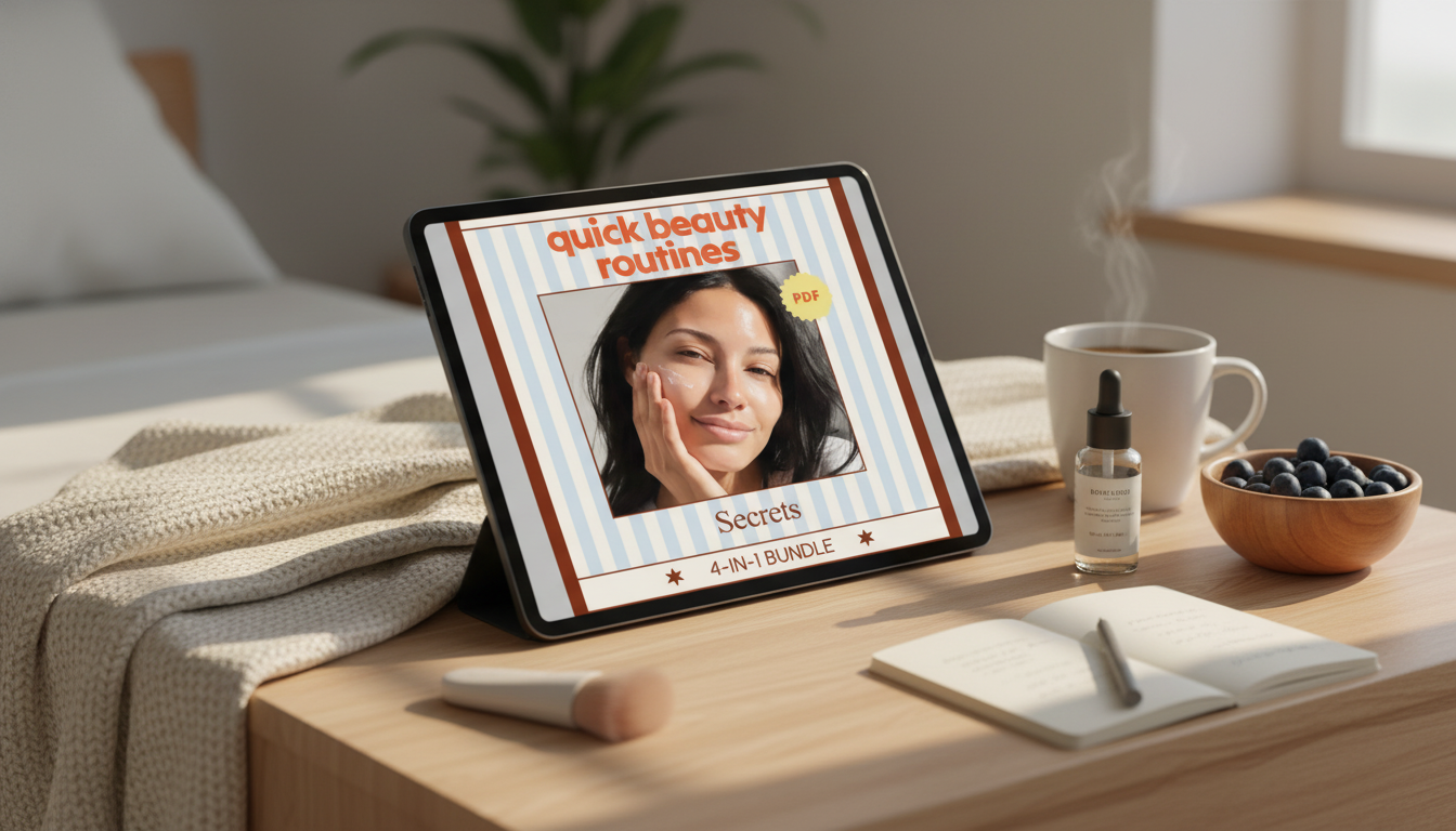 2–3 Minute Skincare: Quick Beauty Routines 4-in-1 Bundle