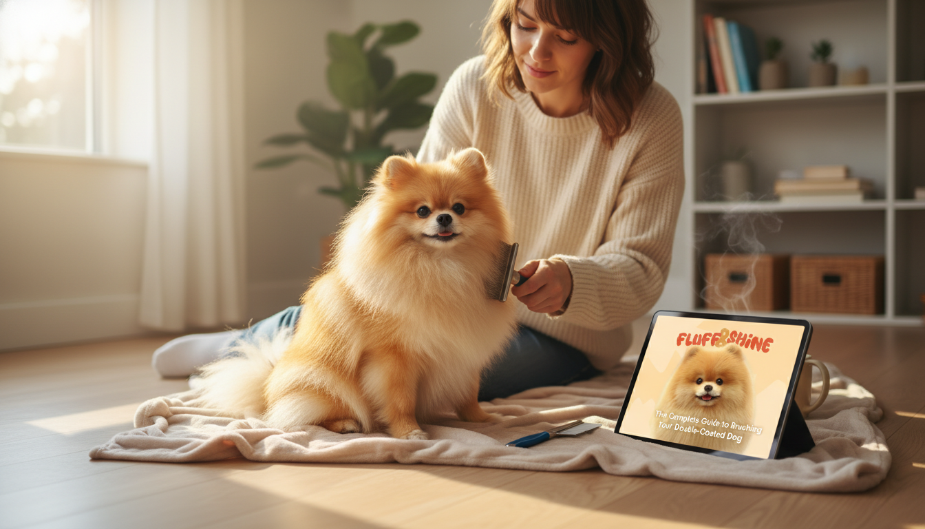Brush Double-Coated Dogs: Line Brushing for Shine