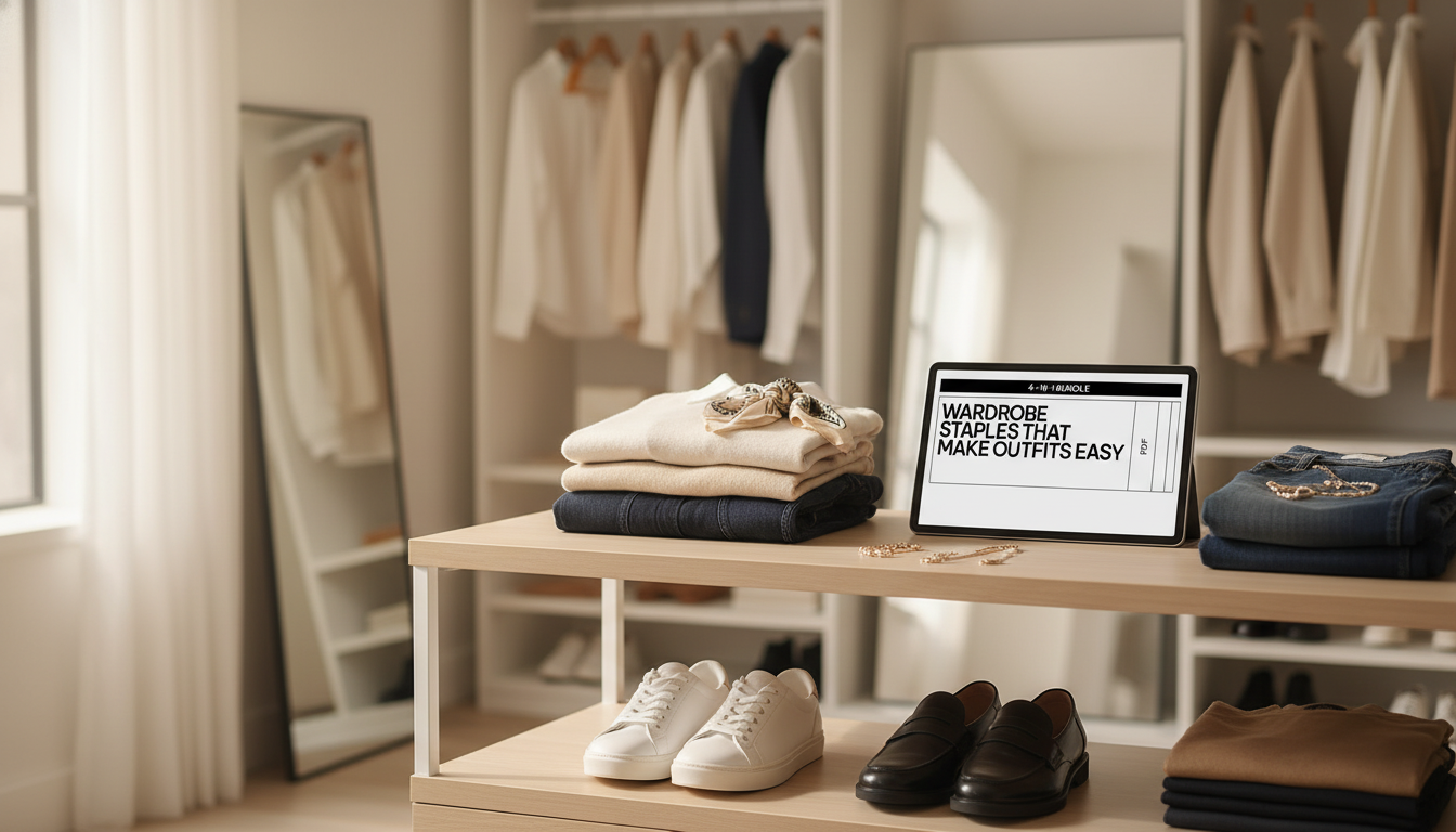 Wardrobe Staples for Easy Outfits: Build a Fast System