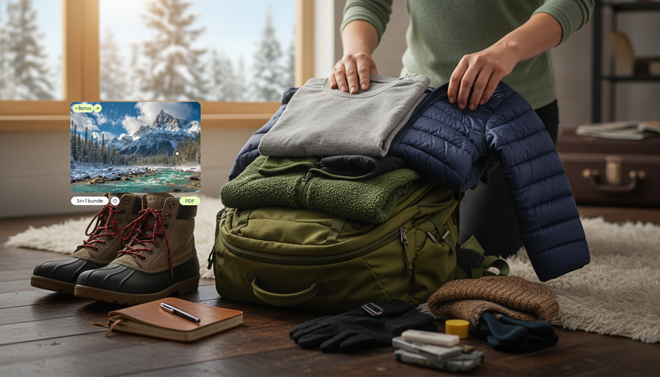 Winter Travel Packing System: Layered List for Warmth
